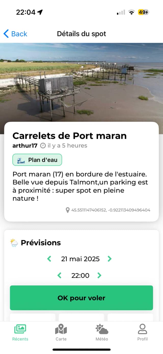 Mobile app screenshot