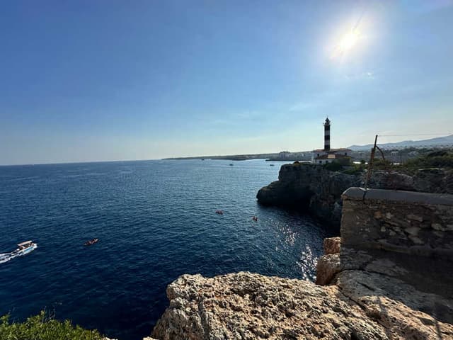 behind the lighthouse